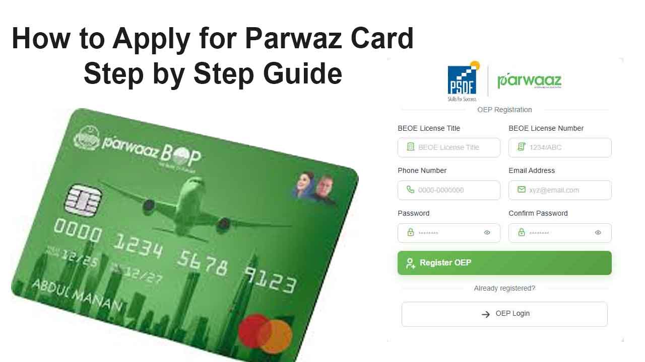 How to apply for Parwaaz Card